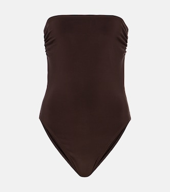 Bishop strapless swimsuit  | Norma Kamali