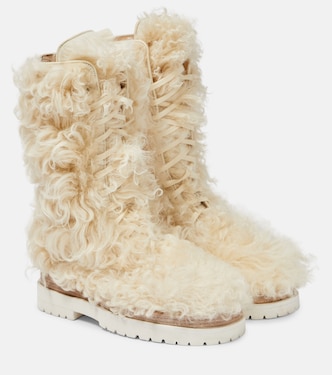 Botas con cordones de borrego | Magda Butrym