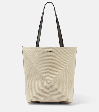 Borsa Puzzle Fold Medium in canvas | Loewe