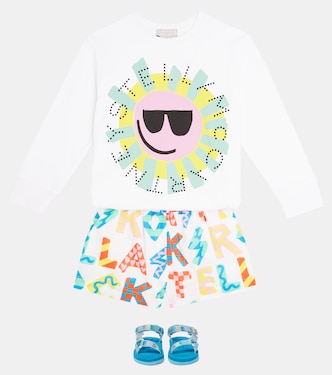 Felpa in jersey di cotone con stampa | Stella McCartney Kids