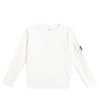 Diagonal Fleece Lens cotton-blend sweatshirt | C.P. Company Kids