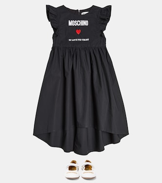 Ballerine in pelle con logo | Moschino Kids