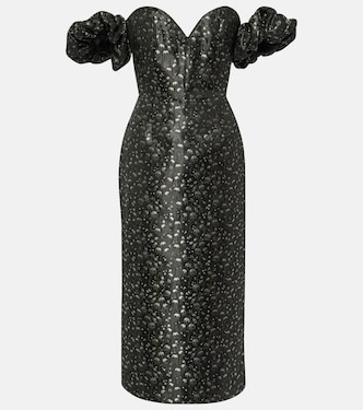 Vestido Adelaide con brocado metálico | Markarian