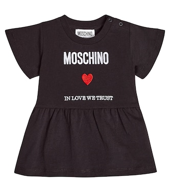 Baby printed cotton jersey dress | Moschino Kids