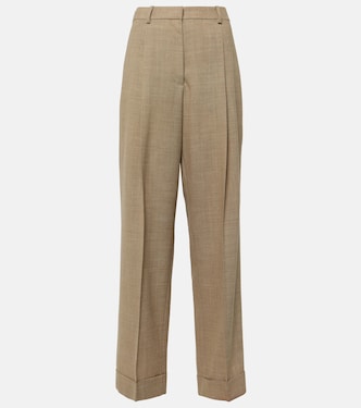Tor virgin wool wide-leg pants | The Row