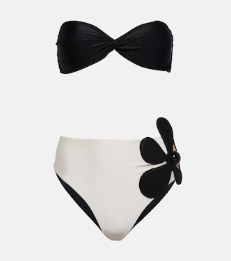 Floral-appliqué bikini | Adriana Degreas