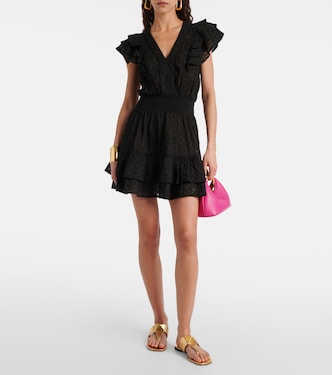 Camila broderie anglaise cotton minidress | Poupette St Barth
