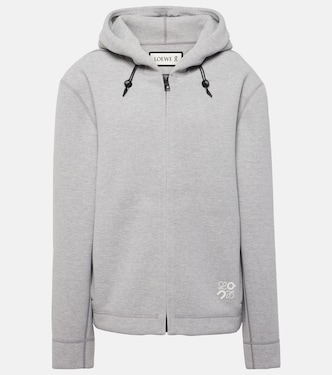 x On sudadera con capucha de tejido técnico | Loewe