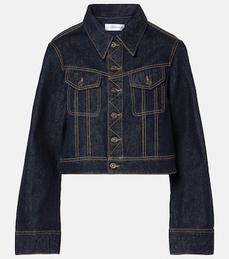 Chaqueta cropped de denim | Victoria Beckham
