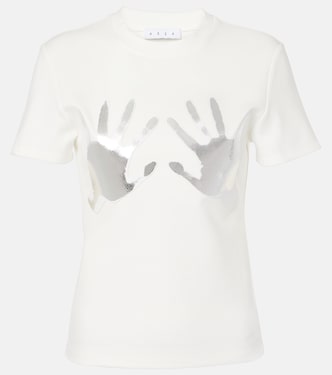 T-shirt in jersey con applicazione | Area