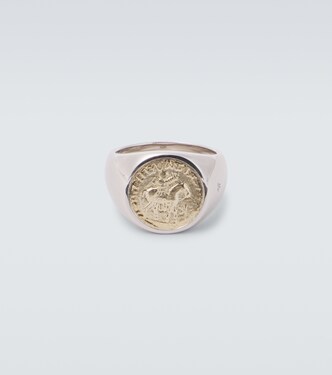 Ring Coin aus Sterlingsilber, 18kt vergoldet | Tom Wood