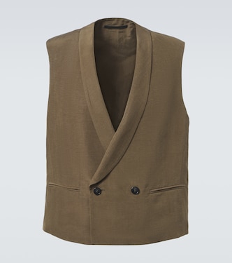 Linen-blend vest | Giorgio Armani