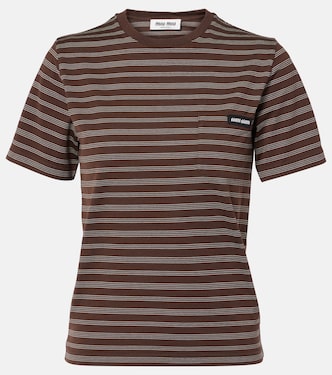 T-shirt in cotone | Miu Miu