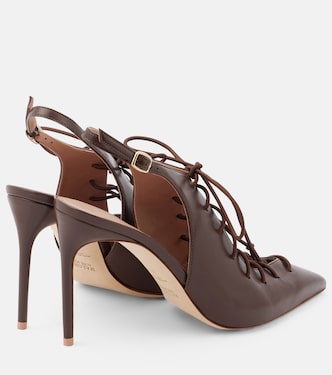 Alia 90 leather slingback pumps | Malone Souliers