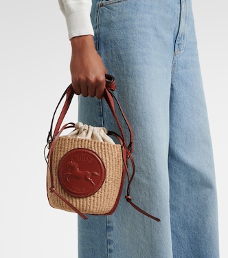 Horse Medal Small woven bucket bag | Chloé