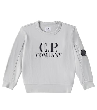 Logo cotton fleece sweatshirt | C.P. Company Kids