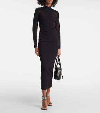 Abito lungo Miracle in maglia e mesh | Stella McCartney