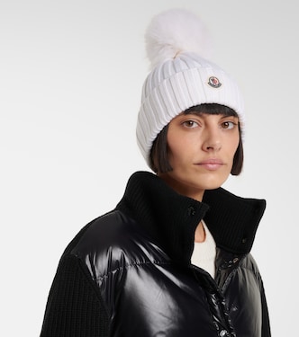 Mütze aus Wolle mit Faux Fur | Moncler