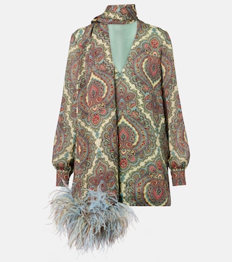 Voyage Imaginaire silk georgette blouse | Valentino