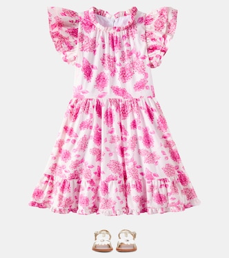 Vestido de algodón floral con volantes | Tartine et Chocolat
