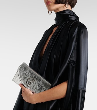 Pochette Loubi54 en cuir métallisé | Christian Louboutin