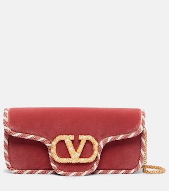 Locò VLogo Mini velvet clutch | Valentino Garavani