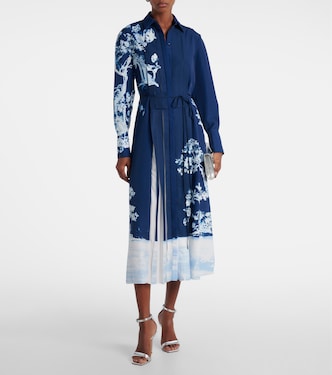 Belted printed midi dress | Erdem