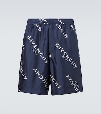 Givenchy Shadow silk Bermuda shorts | Givenchy