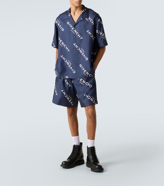 Givenchy Shadow silk Bermuda shorts | Givenchy
