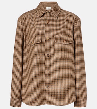 قميص ستايل جاكيت بمربعات | Saint Laurent