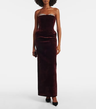 Noélie embellished velvet gown | The New Arrivals Ilkyaz Ozel