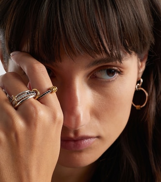 Sirius Eclipse 18kt gold and sterling silver ring with diamonds | Spinelli Kilcollin