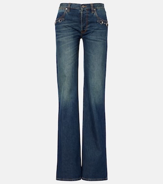 Horsebit straight jeans | Gucci