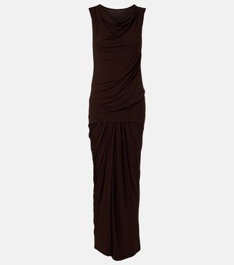 Draped gathered maxi dress | Entire Studios