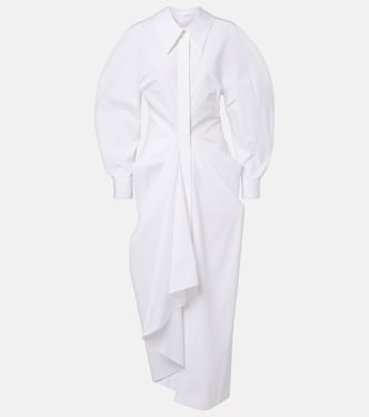 Draped cotton poplin shirt dress | Givenchy