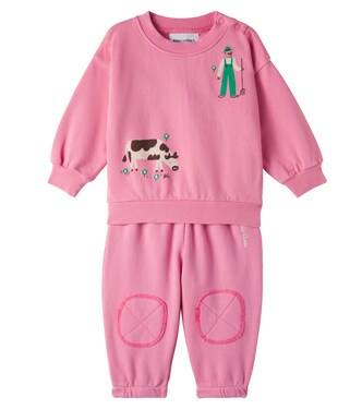 Baby printed cotton sweatshirt and sweatpants set | Bobo Choses