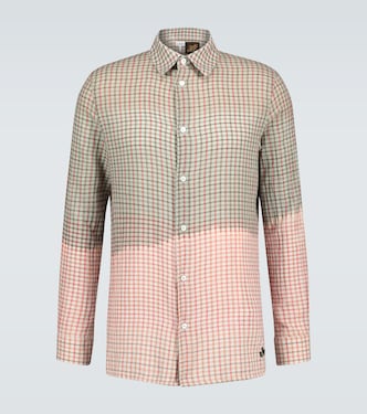 Paula's Ibiza tie-dye checked shirt | Loewe