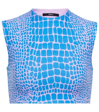 Bedrucktes Cropped-Top Caine | Alex Perry
