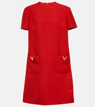 VGOLD wool and silk crêpe minidress | Valentino