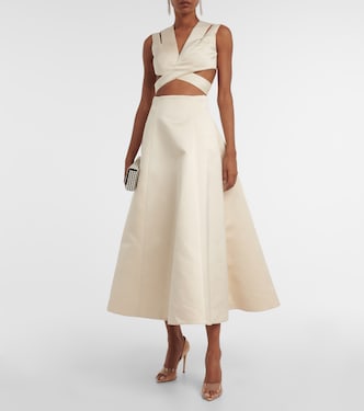 Satin midi dress | Emilia Wickstead