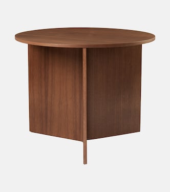 Slit Small walnut side table | Hay