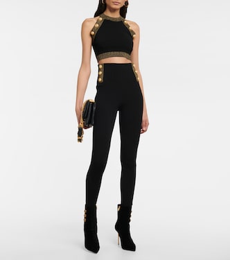 Top raccourci métallisé | Balmain