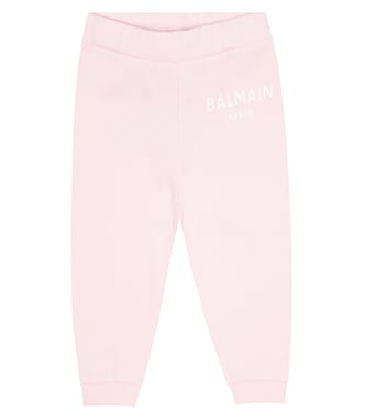 Baby - Pantaloni sportivi in cotone con logo | Balmain Kids