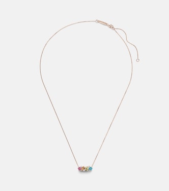 Halskette Nadima aus 14kt Roségold mit Edelsteinen | Suzanne Kalan