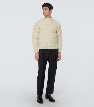 Pantaloni tapered in flanella di lana | Dries Van Noten