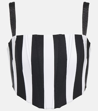 Portofino top corsé a rayas | Dolce&Gabbana