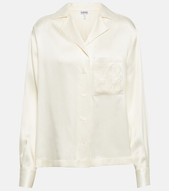 Camisa de seda con anagrama | Loewe