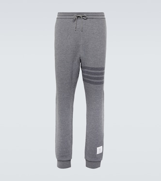 Pantaloni sportivi 4-Bar in misto lana | Thom Browne