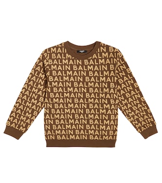Sudadera de algodón con logo | Balmain Kids