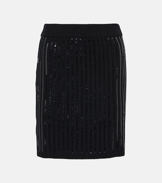 Sequined wool and cashmere-blend miniskirt | Dorothee Schumacher